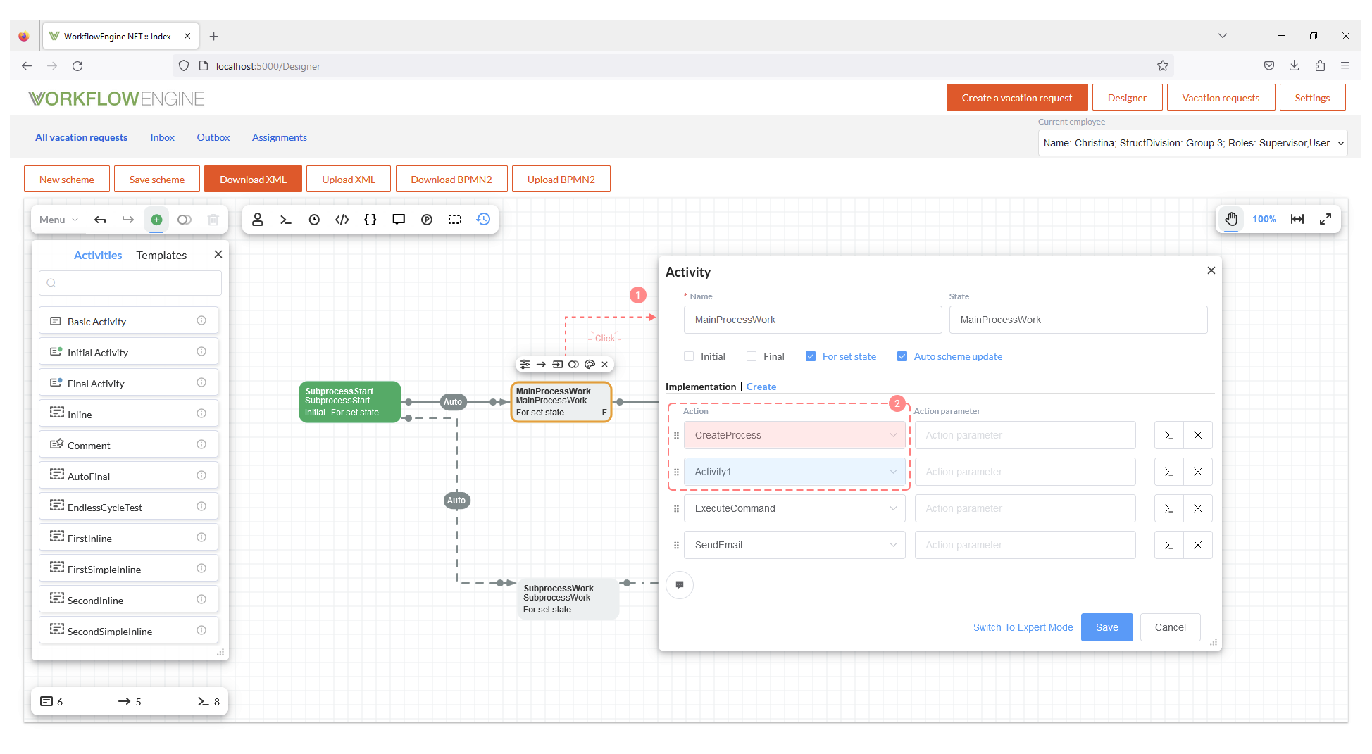 Adding CodeAction