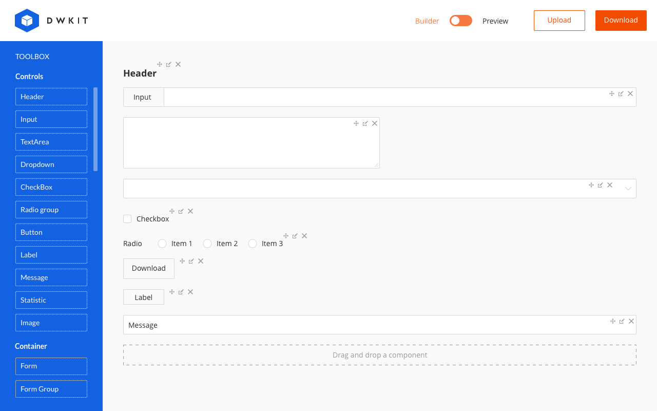 The DWKit BPM platform interface